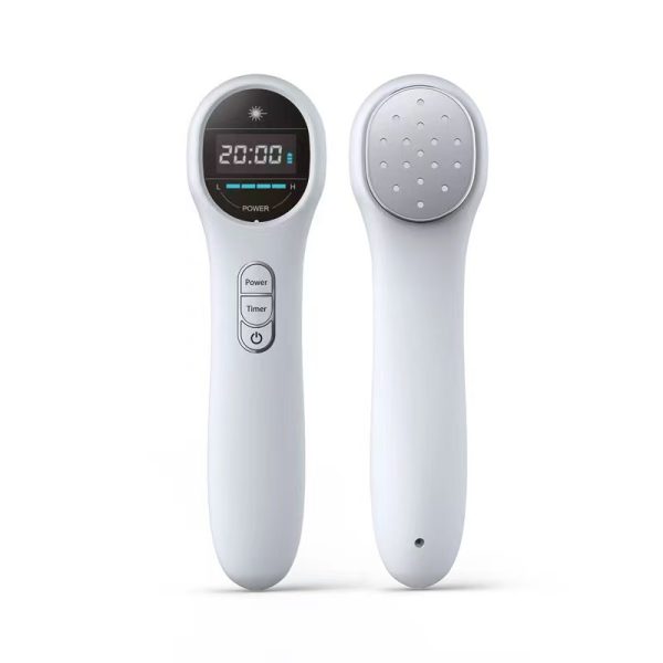Handhold Cold Laser Therapy Device with LED Display Human/Vet Red Light Therapy Device (3x808nm +14X650nm)