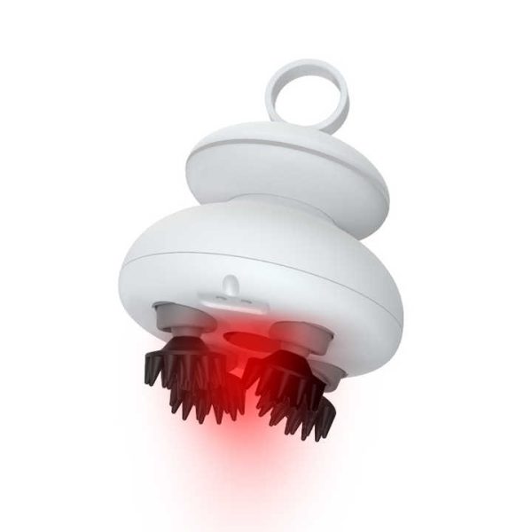 Head Massage Scalp Machine Silicone Electric EMS Head Sap With Red Light